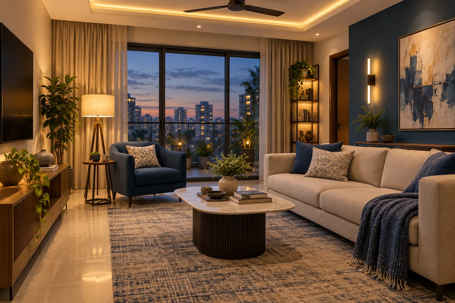 Concept illustration for Godrej Aveline Lighting: Plan Room by Room