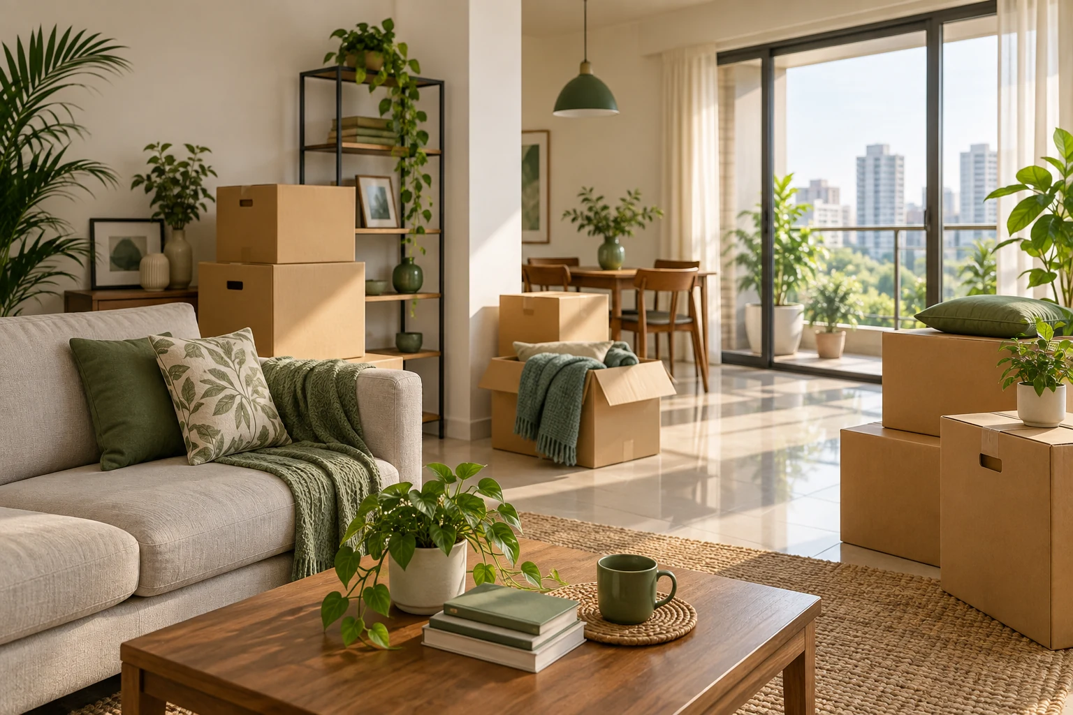 Concept illustration for Godrej Aveline: Moving With Less Clutter