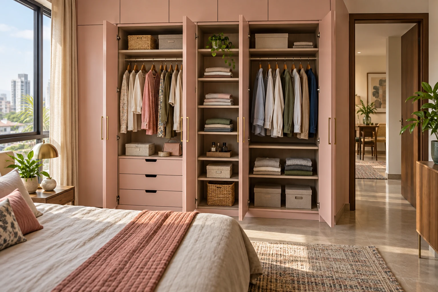 Concept illustration for Godrej Aveline: Planning Wardrobe Interiors
