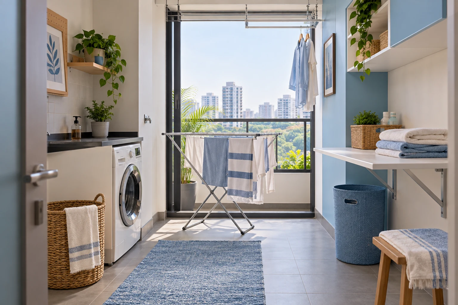 Concept illustration for Godrej Aveline: Laundry and Drying Routine