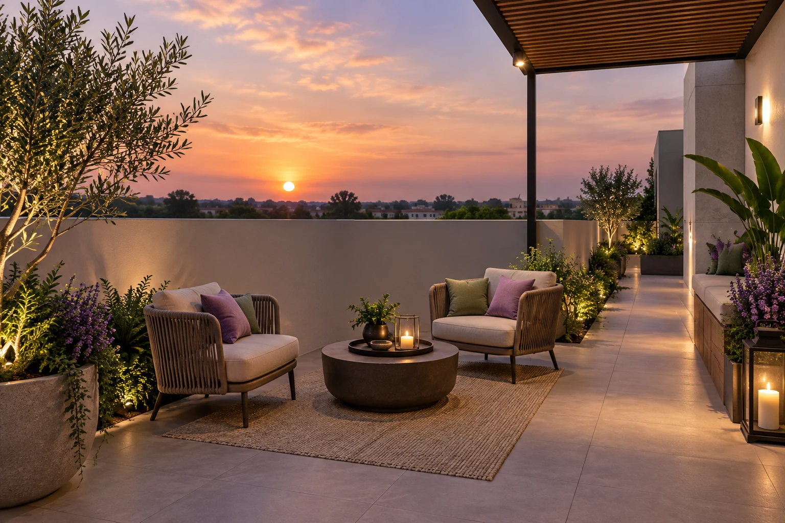 Illustrative concept for Godrej Florenne: Terrace and Garden Planning