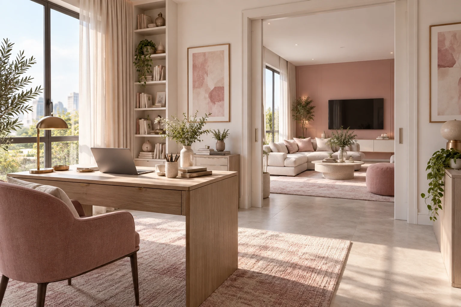 Illustrative concept for Godrej Florenne: Home Office and Theatre Guide