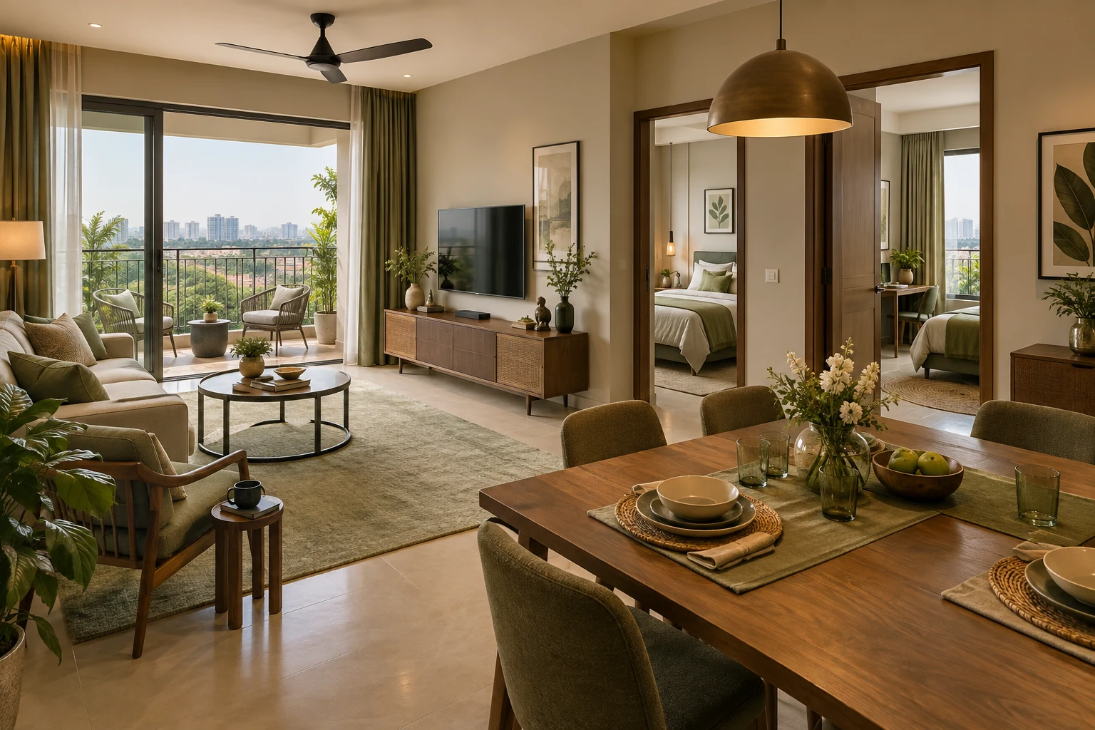 Concept illustration for Godrej MSR City 3 BHK Premium vs Luxe