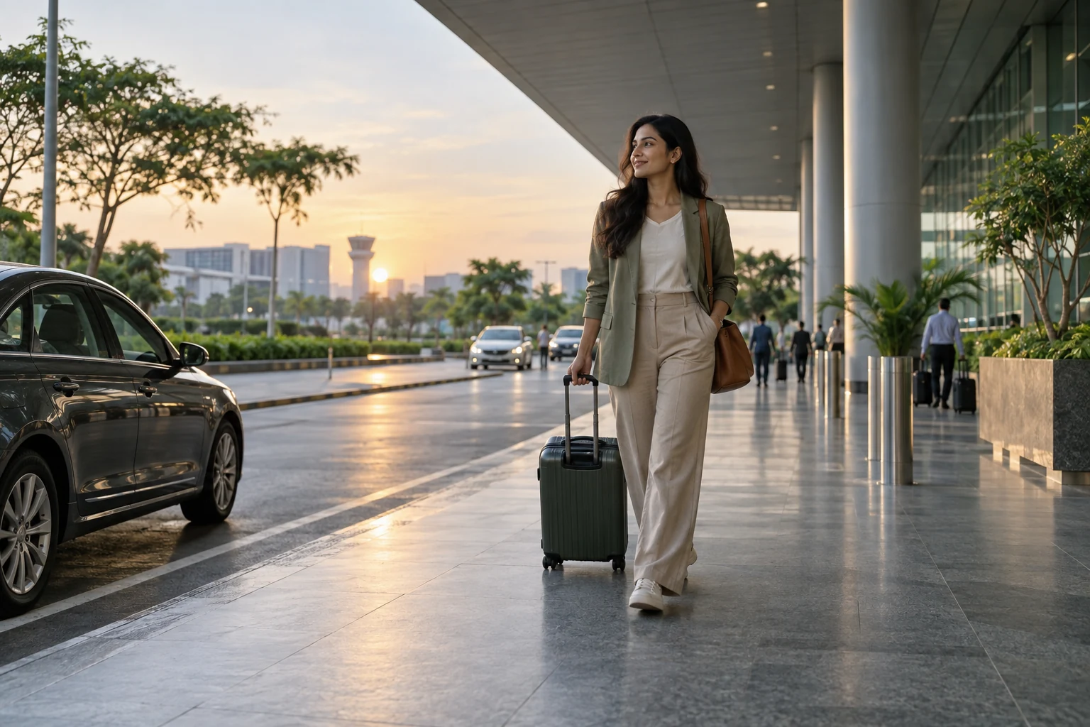 Concept illustration for Godrej MSR City Airport Access: Travel Guide