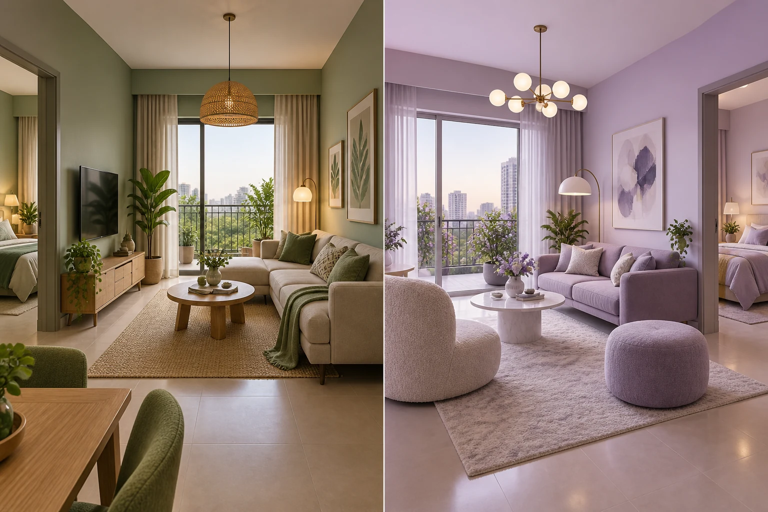 Concept illustration for Godrej Parkshire 2 BHK Premium vs Luxe