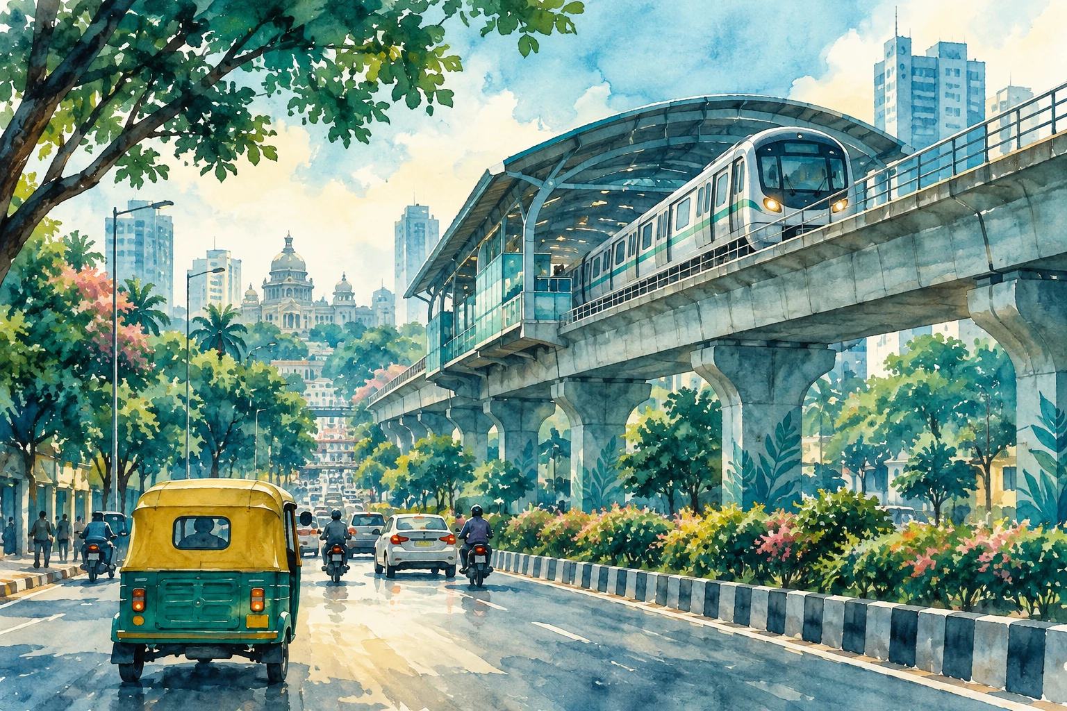Concept illustration for Godrej Parkshire Metro: Last-Mile Planning
