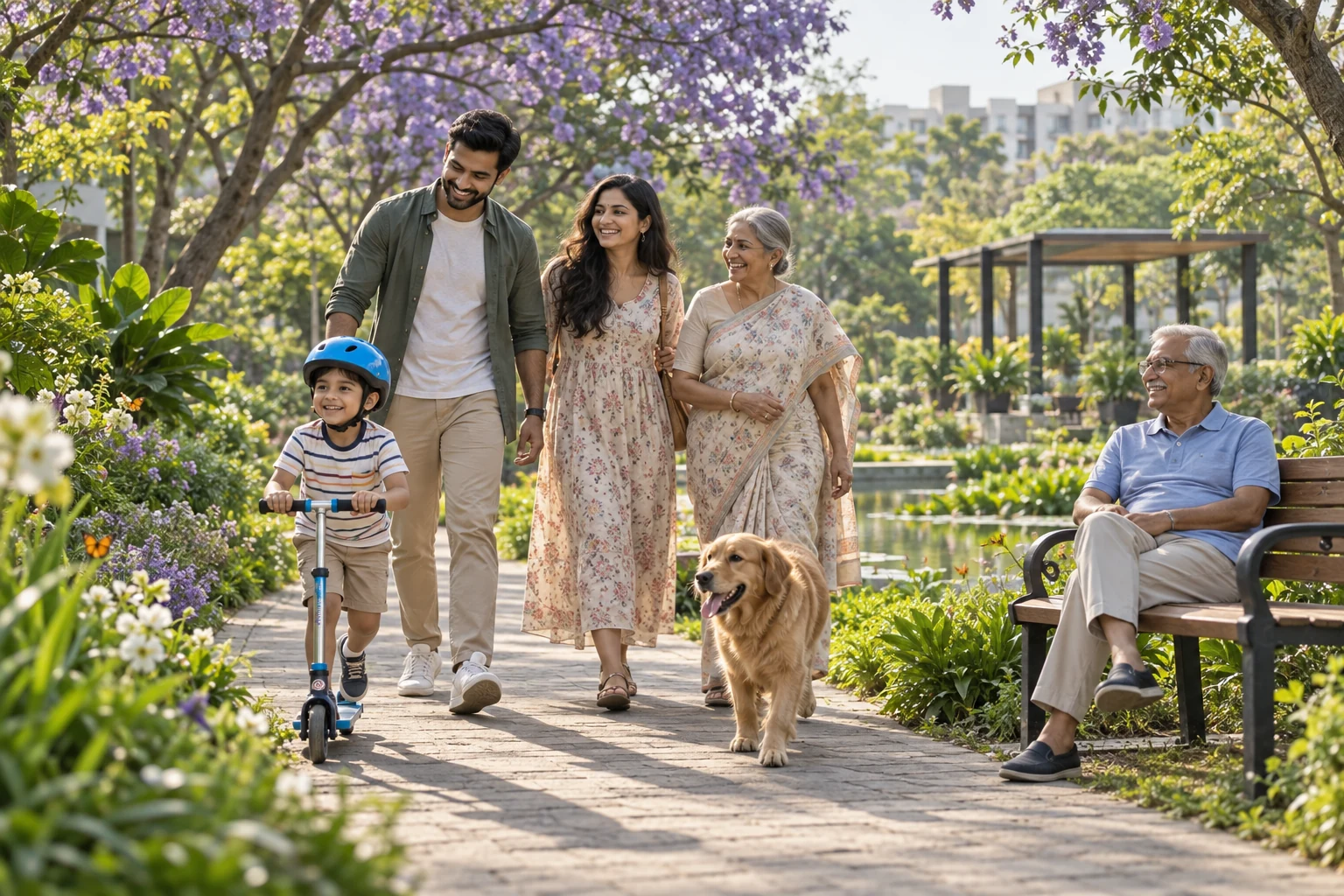 Concept illustration for Godrej Parkshire Amenities: Family Routines