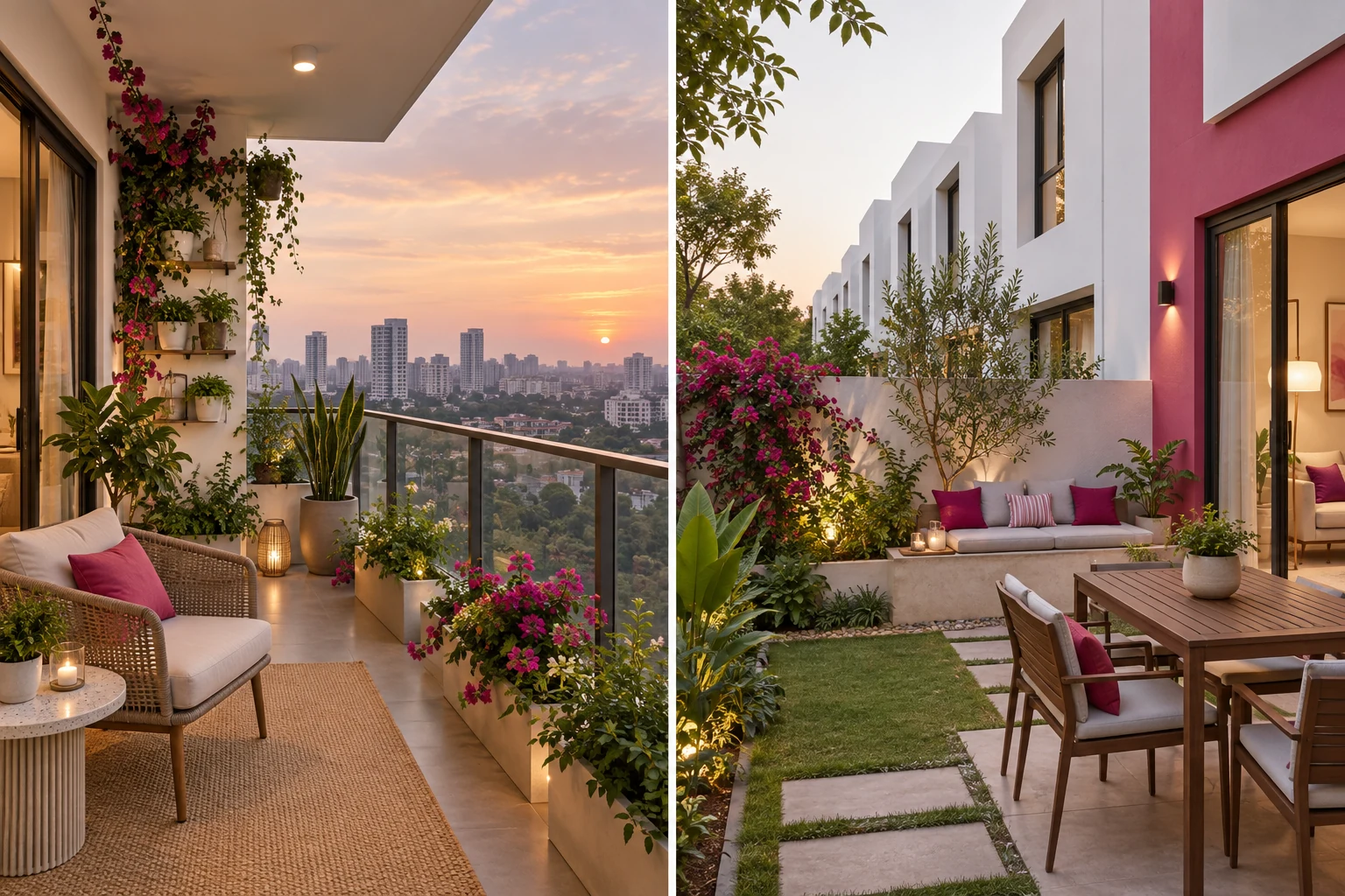 Concept illustration for Godrej Parkshire vs Soukya Road Row Houses
