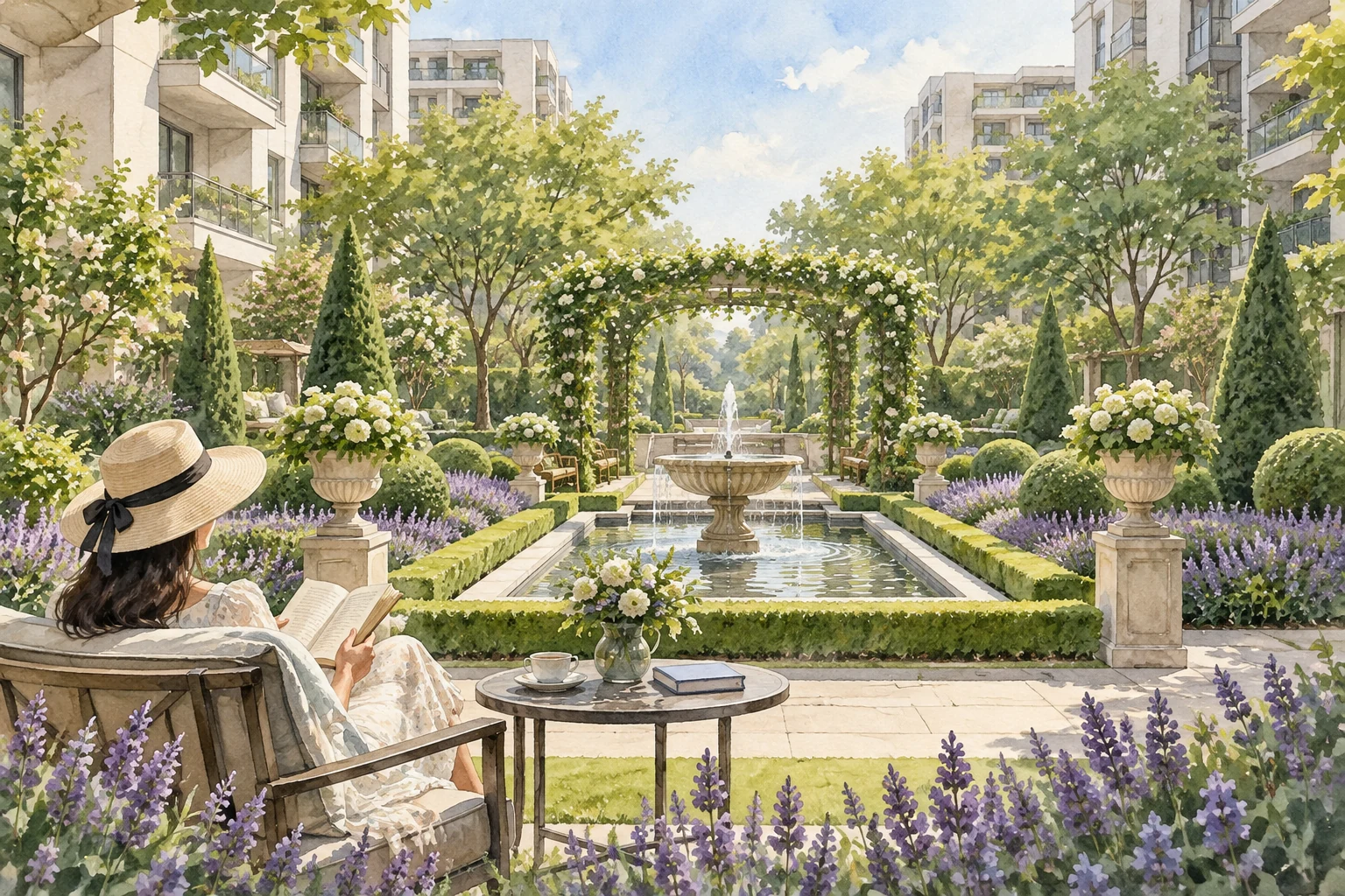 Concept illustration for Godrej Regent Park Design: Gardens and Living
