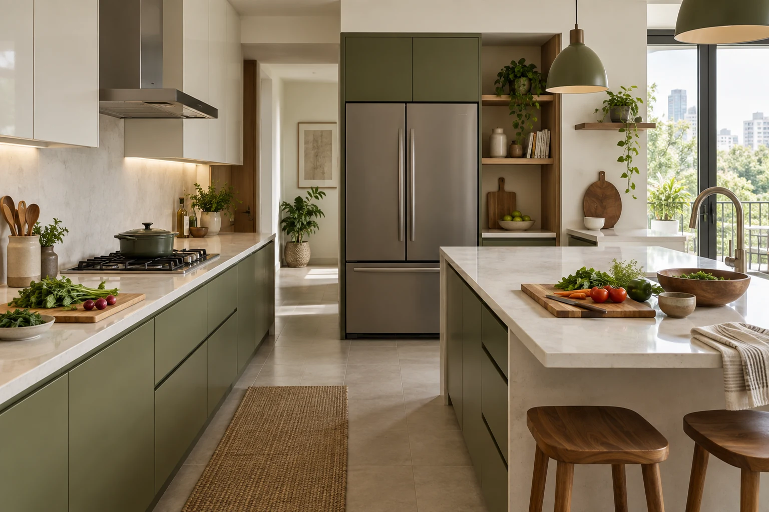 Concept illustration for Godrej Soukya Road: A Kitchen for Two Cooks