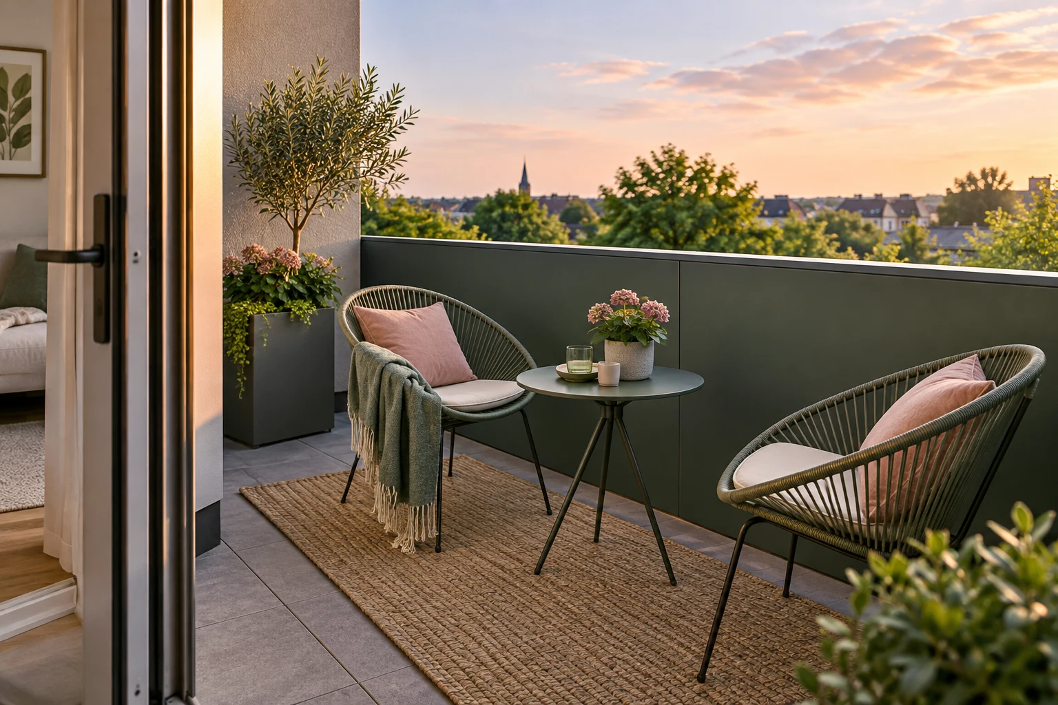 Concept illustration for Godrej Soukya Road: Balcony Seating Ideas