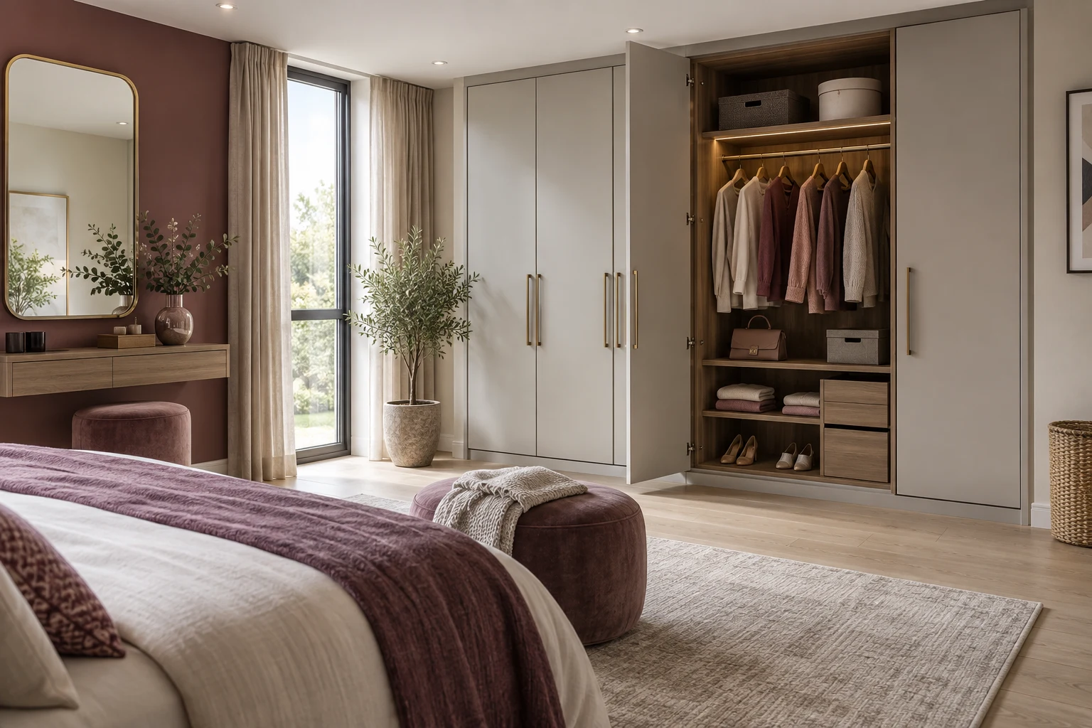 Concept illustration for Godrej Soukya Road: Wardrobe Layout Planning