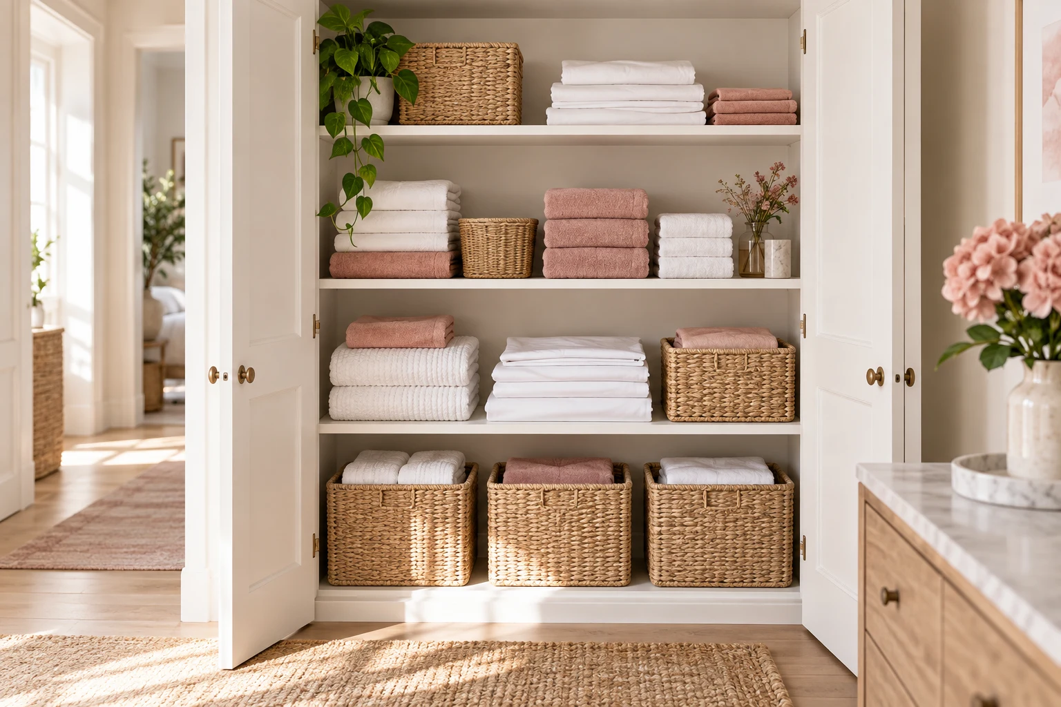 Concept illustration for Godrej Soukya Road: Linen Storage Guide
