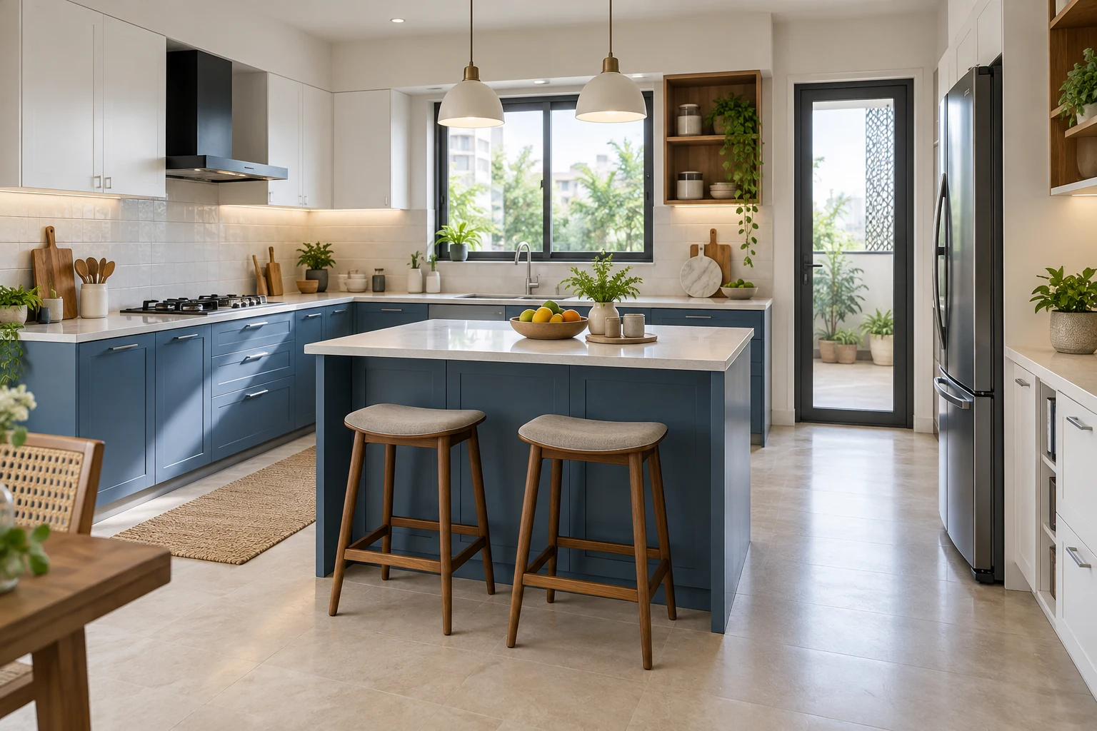 Concept illustration for Godrej Soukya Road: Does a Kitchen Island Fit?