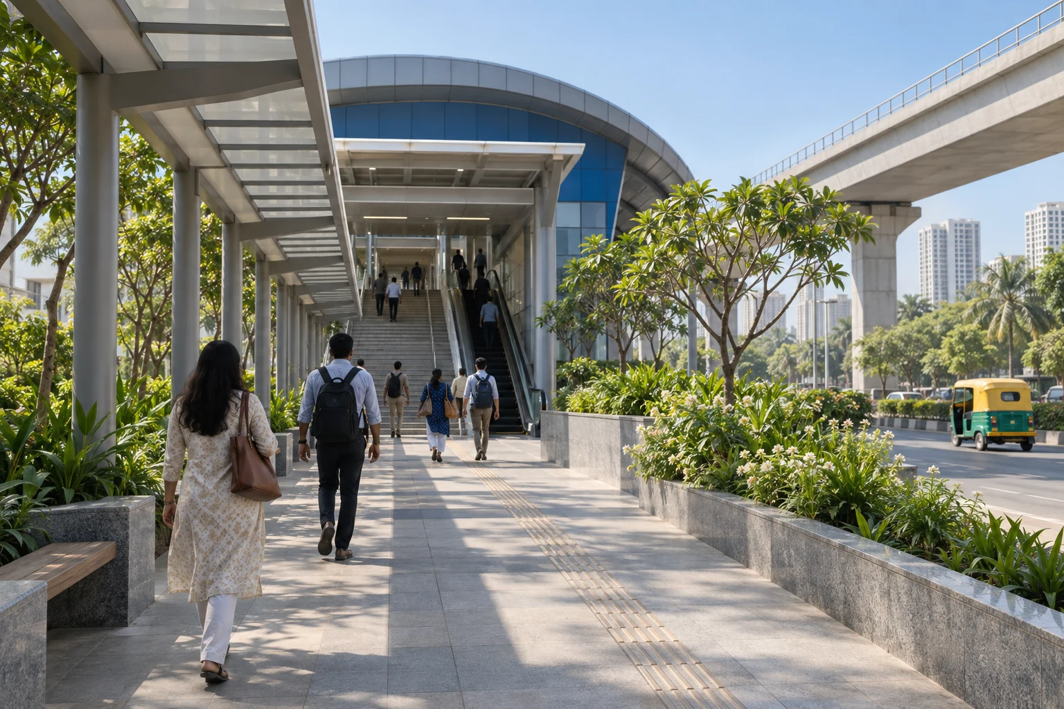 Concept illustration for Godrej Vanantara Metro Access: Last Mile Guide